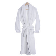 Luxurious Plush Robe With Colored Trim