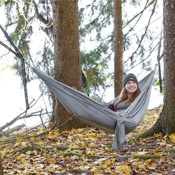 High Sierra&reg; Packable 2-Person Hammock Made of Parachute-Grade Nylon Can Hold Up to 500 lbs.