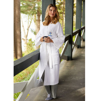 Waffle Weave Robe, 100% Cotton - BETTER