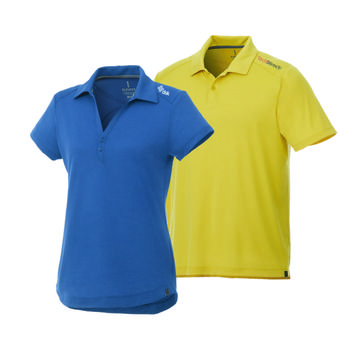 Zoom-Ready Quick Ship MEN'S 34% Recycled Poly "Not-So-Polo" Polo Shirt with UPF 40+ Sun Protection - 1% of Sales Donated to Eco Nonprofits