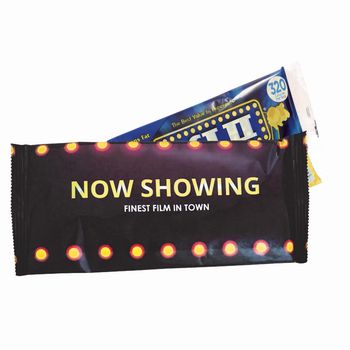 Microwave Popcorn in Custom Bag with Full-Color Printing