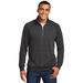 Adult Quarter Zip Lightweight Fleece Pullover with Kangaroo Pocket