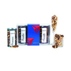 Boozy Popcorn Gift Set - Champagne, Amaretto, and Bourbon Flavors (Non-Alcoholic)