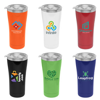 22 oz. Double-Wall Stainless Travel Mug with Full-Color Printing
