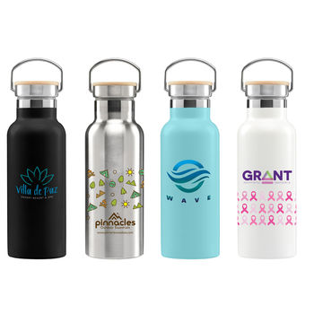 17 oz Double-Wall Stainless Canteen Bottle with Full-Color Printing