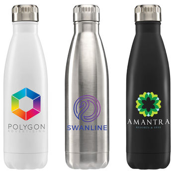 17 oz Double-Wall Stainless Bottle with Full-Color Printing