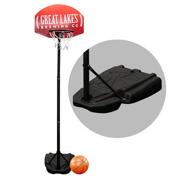 Basketball Hoop is Adjustable Up To 76" Tall - Basketball Included!