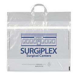 20.7.5" x 16.25" Large Plastic Bag with Tamper-Resistant Peel-And-Stick Closure, Carry Handle AND 8” Gusset