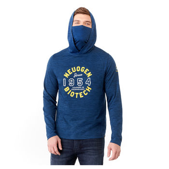 Quick Ship MEN'S Eco-Knit Hoodie with Built-In Face Cover - 1% of Sales Donated to Eco Nonprofits