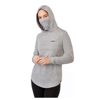 Quick Ship LADIES' Eco-Knit Hoodie with Built-In Face Cover - 1% of Sales Donated to Eco Nonprofits