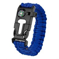Multi-Function Tactical Survival Band With Paracord, Whistle, Compass and Fire Starter is Great for the Outdoor Enthusiast