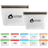 Color-Accented Reusable Food Storage Bag Set - 2 Pieces