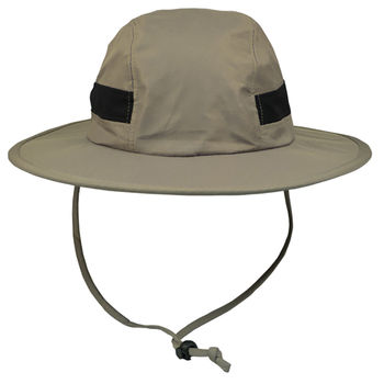 Polyester Boonie Sun Hat with Adjustable Chin Drawstring 