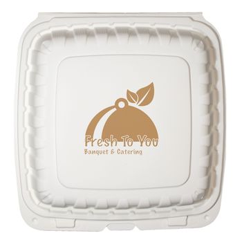 6"x6" Eco-Friendly Takeout Container