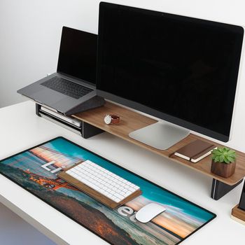 12" x 27" XL Desk Mat or High-Performance Mousepad - Virtually Frictionless Surface Optimized for Speed, Accuracy and Control