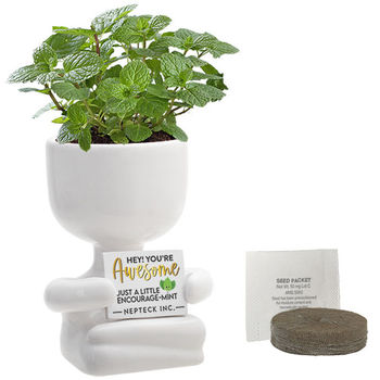 Seated Person Planter Kit