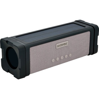 10W Solar Charging Bluetooth Speaker/Power Bank with IPX7 Waterproof Rating