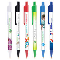 QUICK SHIP Anti-Microbial Colorama Pen with Full Color Imprint Keeps Hands Protected