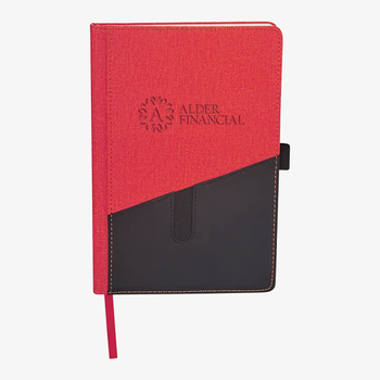 5.75" x 8.5" Hard Cover Journal with Front Smartphone Pocket