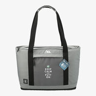 Recycled PET Tote Cooler with Dual Straps and a Leakproof Lining Expands to Hold 25 to 50 Cans - 1% of Sales Donated to Eco Nonprofits