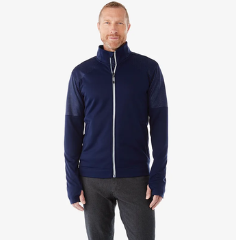 Quick Ship MEN'S Contrast Knit Full Zip Jacket