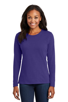 Ladies' 100% Cotton Long Sleeve Tee - BUDGET