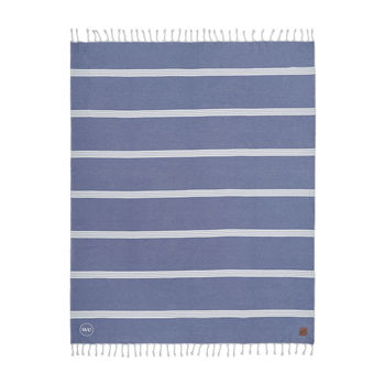 66" X 80" Slowtide&reg; Throw Blanket / Beach Towel made from 100% Post-Consumer Recycled Materials and Doesn't Retain Sand and Rolls-Up Easily