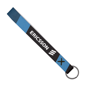 Recycled Felt Wrist Keychain with Full Color Dye Sublimation