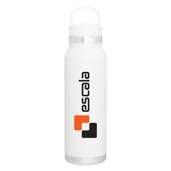 25 oz Vacuum Insulated Bottle with Powder-Coated Finishand Hinged Handle
