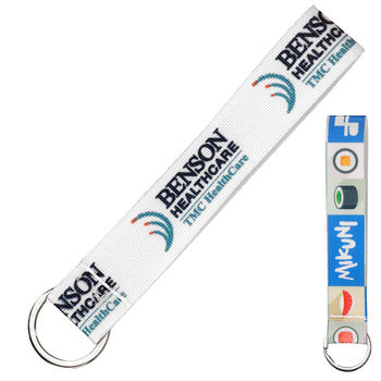 Wrist Lanyard with Metal Ring and Full-Color Printing
