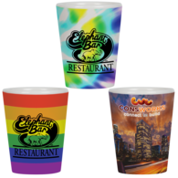 1.5 oz Ceramic Shot Glass with Full Color Sublimation