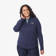 Quick Ship LADIES' Eco Knit Quarter Zip - 1% of Sales Donated to Eco Nonprofits