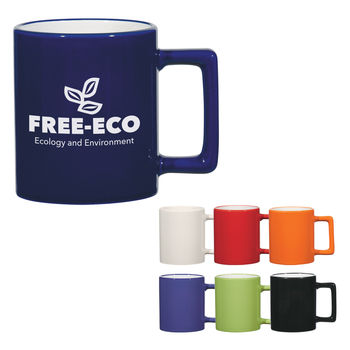 11 oz Ceramic Mug with Square Handle - BUDGET