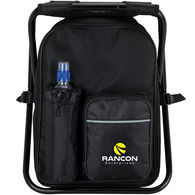 24-Can Cooler Backpack with Integrated Chair Holds up to 300lbs