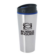 15 Oz. Double-Wall Stainless Steel Diamond Tumbler with Plastic Liner