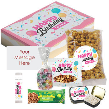 Happy Birthday Snack Mailer with Custom Card