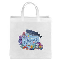 15 x 15 100% Post-Consumer Recycled Non-Woven Tote - Full-Color Printing