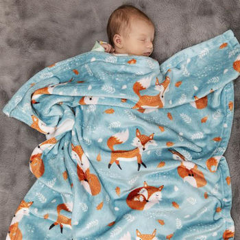 Microfleece Baby Blanket with Full-Color Printing