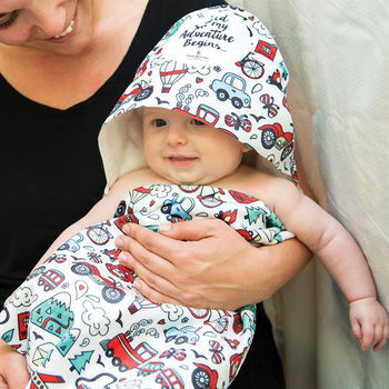Hooded Baby Towel with Full-Color Printing