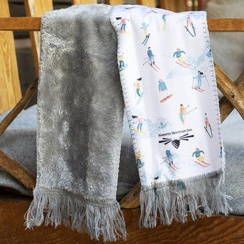 Sherpa Winter Scarf with Sublimated Full Color Print
