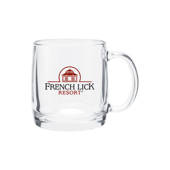 13 oz Glass Coffee Mug