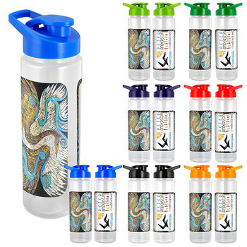 24 oz  Easy-Pour Grip Bottle with Full-Color Printing