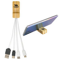 3-In-1 Duo Bamboo Stand Cable