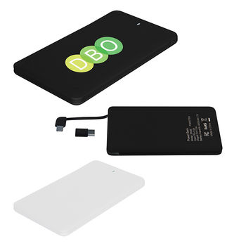 Universal Power Bank - 4,000 mAh with Flip-Out Lightning, Android And Type-C Connectors