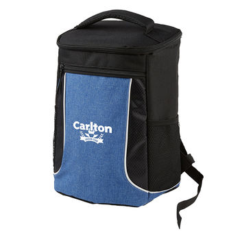Stylish Cooler Backpack Holds 20 Cans and Features Two Side Mesh Pockets
