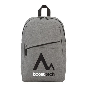 Slim-Design Budget Compu-Backpack has a Side Water Bottle Pocket and Holds up to 15" Laptops