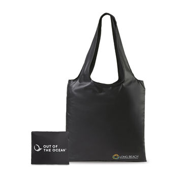 Out of the Ocean&reg; Pocket Tote Tucks Away When Not in Use and is Made from 100% Ocean Plastic
