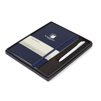 Moleskine&reg; Large Notebook and GO Pen Gift Set