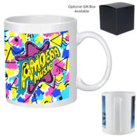 11 oz. C-Handle Coffee Mug with a Full-Color Wraparound Print (No Bleed)