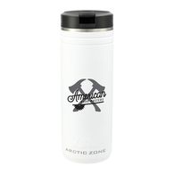 Arctic Zone® 24 oz Insulated Tumbler with Powder-Coated Finish and a Carrying Handle and Flip-Up Straw